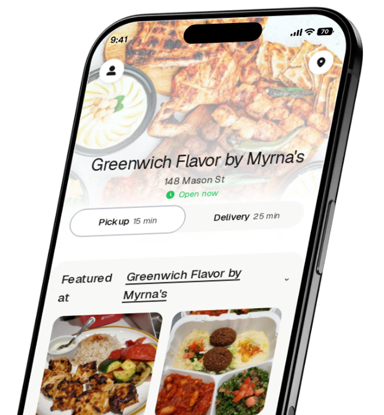 Greenwich Flavor by Myrna's app preview