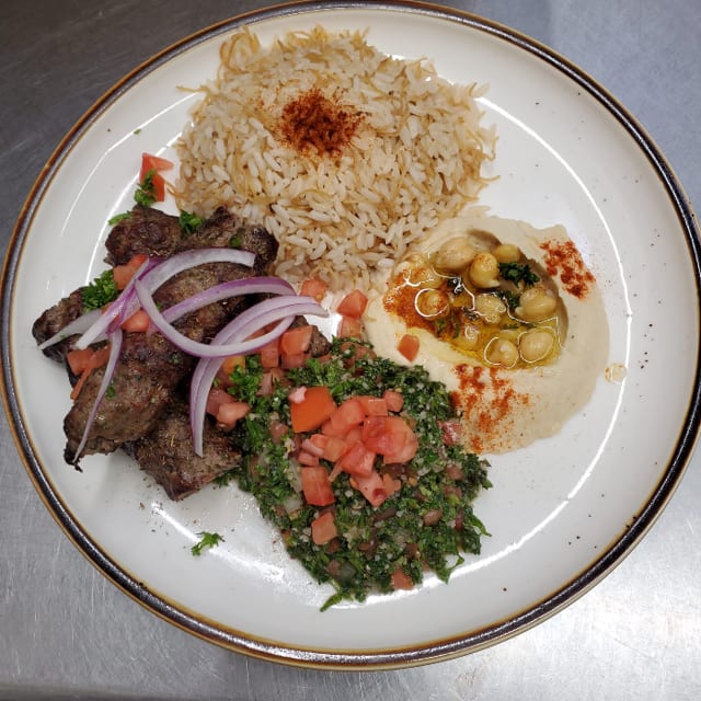 Beef Kafta Kebab Combo.