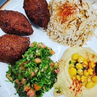 *BEEF KIBBE COMBO TAKE OUT