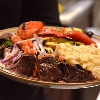 *LAMB KEBAB PLATTER TAKE OUT