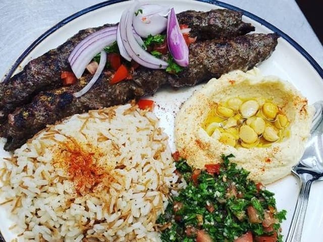Beef Kafta Kebab.